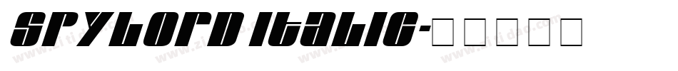 Spylord Italic字体转换